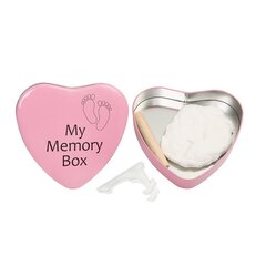 Komplekt beebi käe- või jalajäljendi tegemiseks Smiki My memory box, roosa hind ja info | Imikute käe- ja jalajäljendid | kaup24.ee