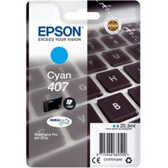 Originaalne Tindikassett Epson 407 Tsüaan hind ja info | Tindiprinteri kassetid | kaup24.ee