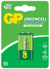 GP Greencell patarei 6F22 (9V) hind ja info | Patareid | kaup24.ee