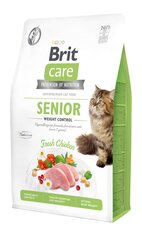 Brit Care teraviljadeta toit vanematele kassidele, kellel on ülekaal, 2 kg hind ja info | Kuivtoit kassidele | kaup24.ee