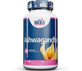 Haya Labs Ashwagandha 450mg 90 kapslit hind ja info | Vitamiinid, toidulisandid, preparaadid tervise heaoluks | kaup24.ee