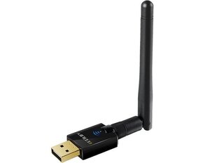 EDUP EP - AC1607 Dual Band 600 Mbps USB WiFi Adapter 2.4GHz / 5.8GHz / 802.11AC / Välise antenniga - must hind ja info | USB jagajad, adapterid | kaup24.ee