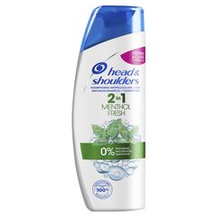 Šampoon Head&Shoulders Menthol 2in1 360 ml hind ja info | Šampoonid | kaup24.ee