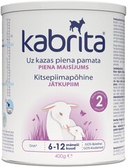 KABRITA® 2 (alates 6 kuu vanusest) 400 gr hind ja info | Piimasegu | kaup24.ee