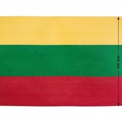 Leedu Vabariigi kolmevärviline pael 100 mm, 1 m hind ja info | Lipud ja tarvikud | kaup24.ee