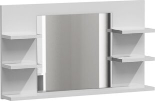 Vannitoapeegel riiulitega Lumo L5, valge hind ja info | Vannitoa peeglid | kaup24.ee