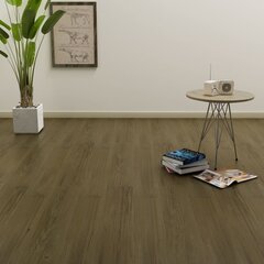vidaXL iseliimuvad põrandalauad 4,46 m² 3 mm PVC, pruun hind ja info | Laminaatpõrandad | kaup24.ee
