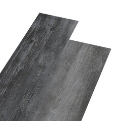 vidaXL PVC-st põrandalauad 5,02 m², 2 mm, iseliimuv, läikiv hall hind ja info | Laminaatpõrandad | kaup24.ee