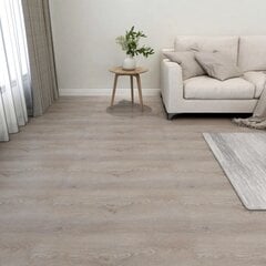 vidaXL iseliimuvad põrandaplaadid 55 tk, PVC, 5,11 m², pruunikashall hind ja info | Terrassipõrandad | kaup24.ee