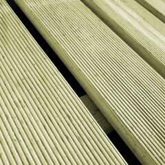 vidaXL 18 tk terrassiplaadid, 50 x 50 cm, puit, roheline hind ja info | Põrandaplaadid | kaup24.ee