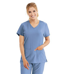 Meditsiiniline pluus naistele SKT025 Ciel Blue hind ja info | Meditsiiniriided | kaup24.ee