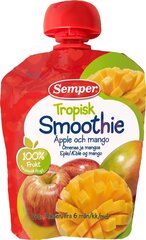 Smuuti troopiliste puuviljadega Semper Smoothie, 6+ kuud, 90 gr hind ja info | Püreed | kaup24.ee
