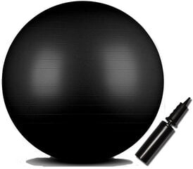 Võimlemispall Indigo Anti-burst IN002 d-85 cm, must hind ja info | Võimlemispallid | kaup24.ee