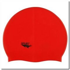 Ujumismüts Spurt Solid, Punane hind ja info | Ujumismütsid | kaup24.ee