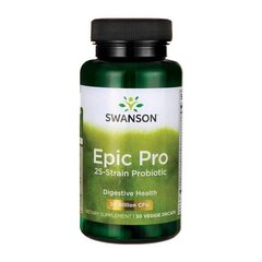 Epic pro 25 probiootikumid kapslid, N30 - Swanson hind ja info | Vitamiinid, toidulisandid, immuunsuse preparaadid | kaup24.ee