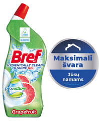 WC-puhastusvahend BREF PRONATURE Grapefruit 700ml hind ja info | Puhastusvahendid | kaup24.ee