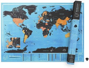 Kustutatav maailmakaart Inpired by Ed Sheeran hind ja info | Maailmakaardid | kaup24.ee