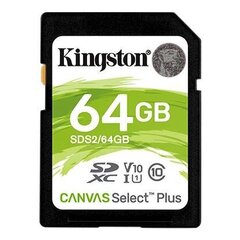 Kingstom Canvas Select Plus SDXC 64GB hind ja info | Mälupulgad | kaup24.ee