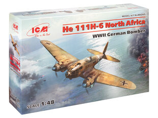 Liimitav mudel ICM 48265 Saksa He 111H-6 North Africa 1/48 hind ja info | Liimitavad mudelid | kaup24.ee