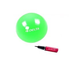 Võimlemispall Delta PMP11 Mini pumbaga, 25 cm, roheline hind ja info | Võimlemispallid | kaup24.ee