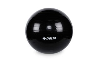 Võimlemispall Delta BLS875, 65 cm, must hind ja info | Võimlemispallid | kaup24.ee