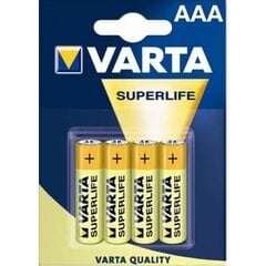 Patareid Varta Superlife AAA, 4 tk hind ja info | Patareid | kaup24.ee