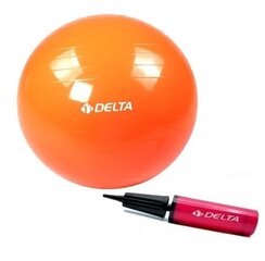 Võimlemispall Delta TRC pumbaga, 65 cm, oranž hind ja info | Võimlemispallid | kaup24.ee