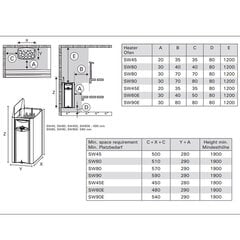 Sauna Elektrikeris Harvia Wall SW60 6 kW Integreeritud Juhtimisega hind ja info | Sauna seadmed | kaup24.ee