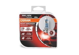 Osram autopirn H4 12V 60/55W Night Breaker Unlimited hind ja info | Autopirnid | kaup24.ee