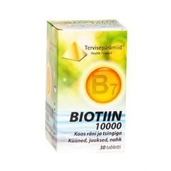 Biotiin 10000 tabletid N30 hind ja info | Vitamiinid, toidulisandid, ilu preparaadid | kaup24.ee