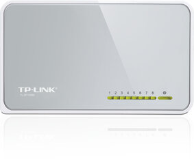 Võrguadapter TP-LINK TL-SF1008D (8 x 10/100Mbps) hind ja info | Lülitid (Switch) | kaup24.ee