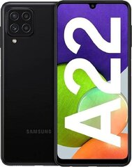 Samsung Galaxy A22, 64 GB, Dual SIM, Black hind ja info | Mobiiltelefonid | kaup24.ee
