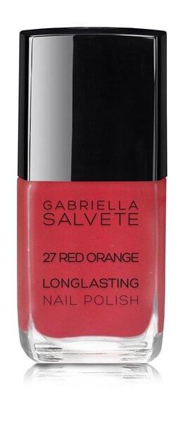 Gabriella Salvete Longlasting Enamel küünelakk 11 ml, 27 Red Orange hind ja info | Küünelakid, küünetugevdajad | kaup24.ee