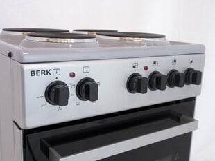 Berk BCH-5540E SL, elektripliit, 4 malmist keeduala, 50 cm, hall hind ja info | Elektripliidid | kaup24.ee