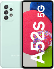 Samsung Galaxy A52s 5G Dual-Sim 6/128GB Light Green SM-A528BLGD hind ja info | Mobiiltelefonid | kaup24.ee