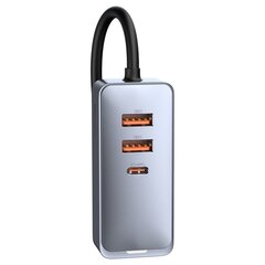 Laadija Baseus Share Together 2x USB / 2x USB Type C car charger 120W PPS, hall (CCBT-A0G) hind ja info | Mobiiltelefonide laadijad | kaup24.ee