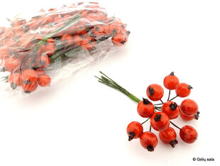 Punased marjad, 12 kobarat hind ja info | Floristlika materjalid | kaup24.ee