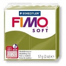 Voolimissavi Fimo Soft oliiviroheline (Green olive) 56g hind ja info | Kunstitarbed, voolimise tarvikud | kaup24.ee