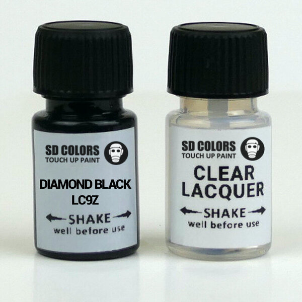 SD COLORS DIAMOND BLACK LC9Z VW/AUDI Kriimustuste parandamise värv 8ml Värvikood LC9Z DIAMOND BLACK (Värv+lakk) Internetist