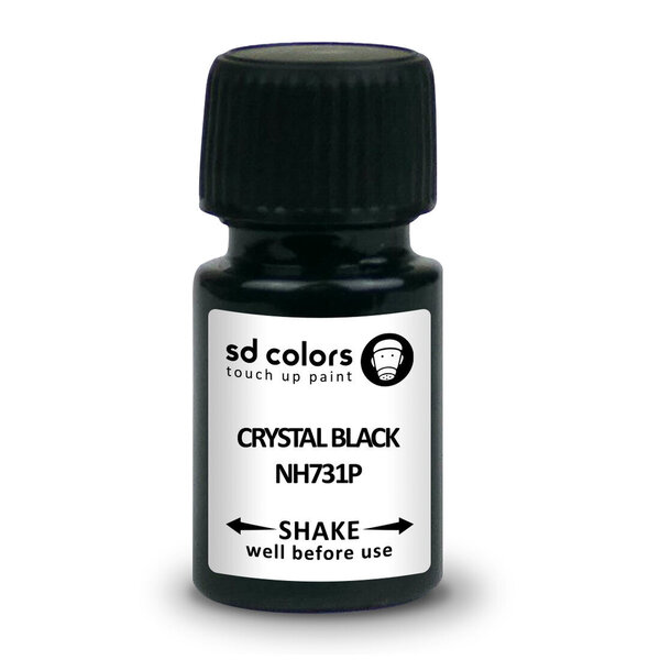 SD COLORS CRYSTAL BLACK NH731P HONDA Kriimustuste parandamise värv 8ml Värvikood NH731P CRYSTAL BLACK
