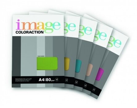 Värviline paber IMAGE COLORACTION, 80g / m2, A4, 50 lehte, veesinine (Aqua) hind ja info | Vihikud, märkmikud ja paberikaubad | kaup24.ee