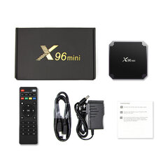 Teleri digiboks X96mini TV Box - Android 9.0 TV Box - S905W - 2 RAM / 16 ROM - Wifi hind ja info | Meediamängijad ja tarvikud | kaup24.ee