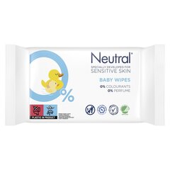 Niisked salvrätikud Neutral Baby, 63tk hind ja info | Niisked salvrätikud | kaup24.ee