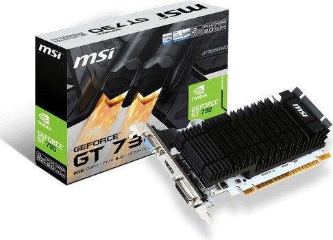 Videokaart MSI GeForce GT730 2GB DDR3 PCIE N730K-2GD3H/LP hind ja info | Videokaardid (GPU) | kaup24.ee