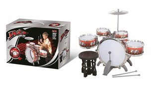 Lastele mõeldud trummikomplekt, punane hind ja info | Arendavad mänguasjad 3+ | kaup24.ee