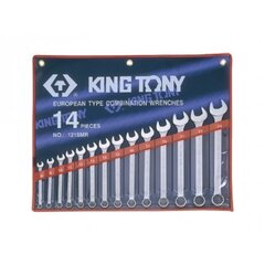 Euroopa-tüüpi mutrivõtmete kombinatsioon, 14 tk KING TONY hind ja info | Käsitööriistad | kaup24.ee