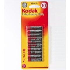 Patareid Kodak R03-10BB Extra Heavy Duty AAA, 10 tk hind ja info | Patareid | kaup24.ee