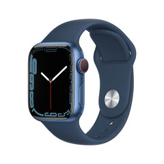 Apple Watch Series 7 (45mm) GPS + Cellular : Blue with Abyss Blue Sport Band MKJT3EL/A hind ja info | Nutikellad (smartwatch) | kaup24.ee
