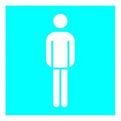 Meeste wc 10x10 kleeps hind ja info | Infosildid | kaup24.ee