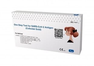 Sars-CoV-2 Test Kit - antigeen nina kiirtest Getein OneStep, 6 tk (CE1434) hind ja info | COVID-19 kiirtestid | kaup24.ee